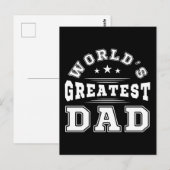 Allerbeste Papa Typografie Vaderdag Cadeau Briefkaart (Voorkant / Achterkant)