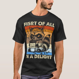 Allereerst Ben Ik Een Aangename Boze Wasbeer T-shirt
