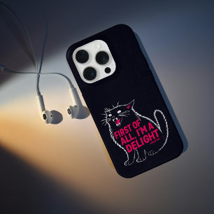 Allereerst Ben Ik Een Aangename Brullende Zwarte K iPhone 15 Pro Case