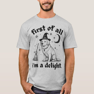 Allereerst Ben Ik Een Aangename Grappige Goudkleur T-shirt