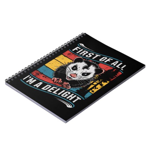 Allereerst Ben Ik Een Aangename Grappige Opossum B Notitieboek (Linkerzijde)