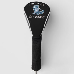 Allereerst ben ik een aangename grappige wasbeer s golfheadcover