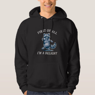Allereerst ben ik een aangename grappige wasbeer s hoodie