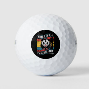 Allereerst Ben Ik Een Aardige Grappige Opossumbuid Golfballen