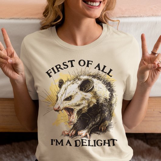 Allereerst ben ik een Delight Opossum T-shirt