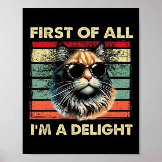 Allereerst Ben Ik Een Genot Poster (Voorkant)