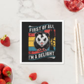 Allereerst ben ik een heerlijke grappige opossum servet (Insitu)