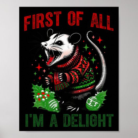 Allereerst ben ik een heerlijke sarcastische boze poster (Voorkant)