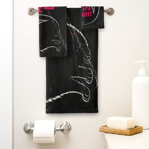 Allereerst Ben Ik Een Verrukkelijke Brullende Zwar Bad Handdoek