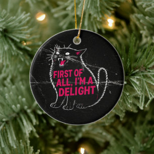 Allereerst Ben Ik Een Verrukkelijke Brullende Zwar Keramisch Ornament
