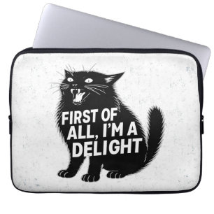 Allereerst Ben Ik Een Verrukkelijke Brullende Zwar Laptop Sleeve