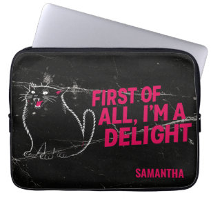 Allereerst Ben Ik Een Verrukkelijke Brullende Zwar Laptop Sleeve