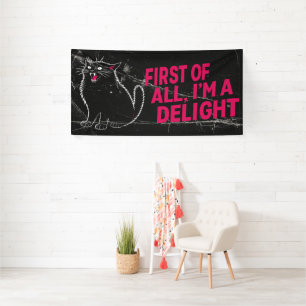 Allereerst Ben Ik Een Verrukkelijke Brullende Zwar Spandoek