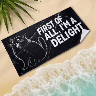 Allereerst Ben Ik Een Verrukkelijke Brullende Zwar Strandlaken