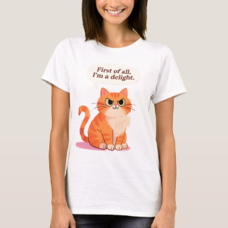 Allereerst ben ik een verrukkelijke grappige katte t-shirt