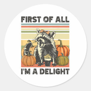 Allereerst ben ik een verrukkelijke jaren 90 Herf Ronde Sticker