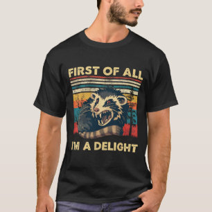 Allereerst ben ik een verrukkelijke retro opposum t-shirt