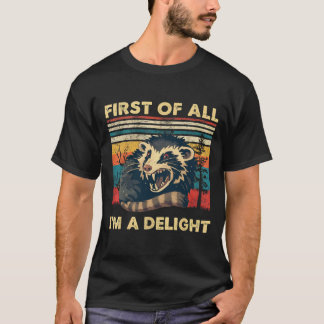 Allereerst ben ik een verrukkelijke retro opposum t-shirt