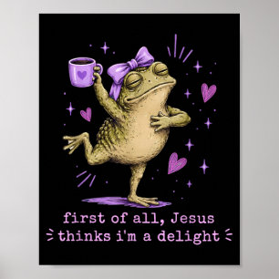 Allereerst Denkt Jezus Dat Een Genoegen Grappige K Poster