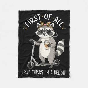 Allereerst Denkt Jezus Dat Een Genoegen Grappige W Fleece Deken
