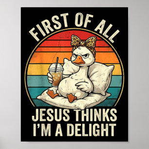 Allereerst Denkt Jezus Dat Een Genotelijke Grappig Poster