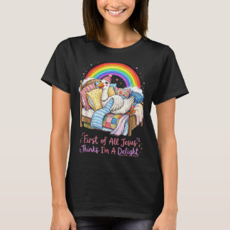 Allereerst Denkt Jezus Dat Ik Een Aangenaam Grappi T-shirt