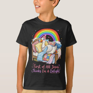 Allereerst Denkt Jezus Dat Ik Een Aangenaam Grappi T-shirt