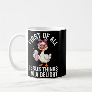 Allereerst Denkt Jezus Dat Ik Een Aangename Ontwer Koffiemok