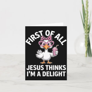 Allereerst Denkt Jezus Dat Ik Een Genot Ben Ontwer Kaart