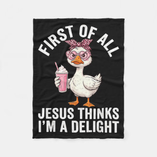 Allereerst Denkt Jezus Dat Ik Een Genotvolle Ontwe Fleece Deken