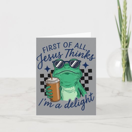 Allereerst Denkt Jezus Dat Ik Grappig Ben Kaart (Voorkant)