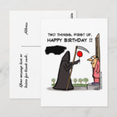 Allereerst: een gelukkige !! briefkaart (Voorkant / Achterkant)