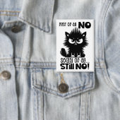 Allereerst, Geen Grappig Kattenliefhebber Cadeau Button (Insitu)