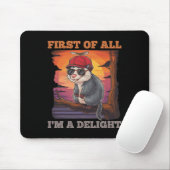 Allereerst i39m A Delight Retro Sunset Possum Muismat (Met muis)