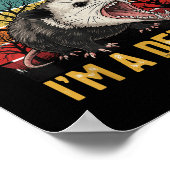 Allereerst I' M A Delight Angry Opossum T-shi Poster (Hoek)