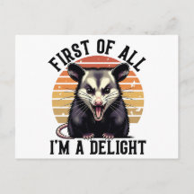 Allereerst, ik ben een genot –Sarcasme Opossum Kun
