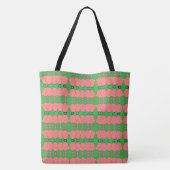 Allereerst: Kip Of Het Ei Groen Tote Bag (Achterkant)