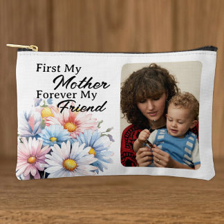Allereerst mijn moeder 1 foto gerbera bloemen wit etui