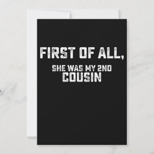 Allereerst was ze mijn 2e neef kaart