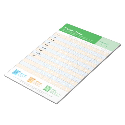 Allergen Intro Tracker US Notitieblok (Schuin)