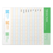 Allergen Intro Tracker US Notitieblok (Voorkant)