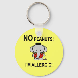 Allergic to Peanuts Sleutelhanger