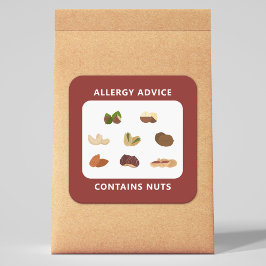 Allergie advies - Bevat noten Sticker
