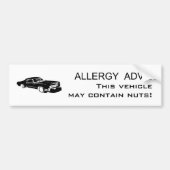 allergie-advies bumpersticker (Voorkant)