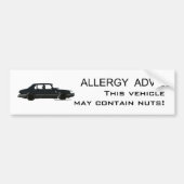 allergie-advies bumpersticker (Voorkant)