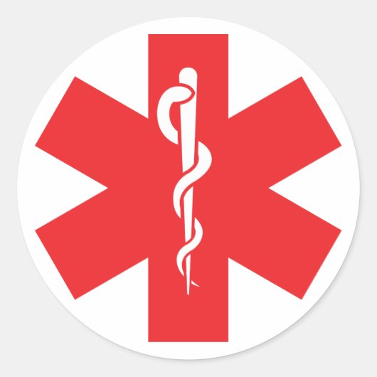 Allergie-alert Sticker label (Voorkant)