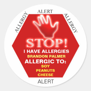 Allergie-alert Stickers