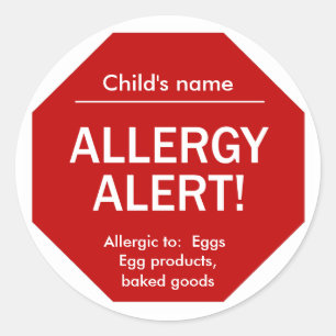 Allergie-alert stickers