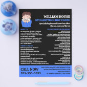 Allergie Design, Otolaryngoloog, Otolaryngologie Flyer (Enkel)