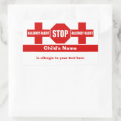 Allergie Medische Alert Aangepaste Sticker (Tas)